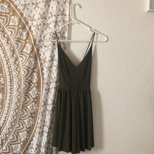 Olive green romper